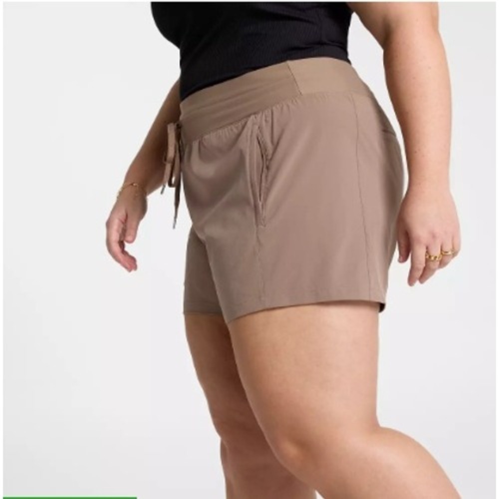 CALIA Effortless TrueLight 4" Shorts Womens XXL Sueded Brown Activewear - Picture 7 of 11